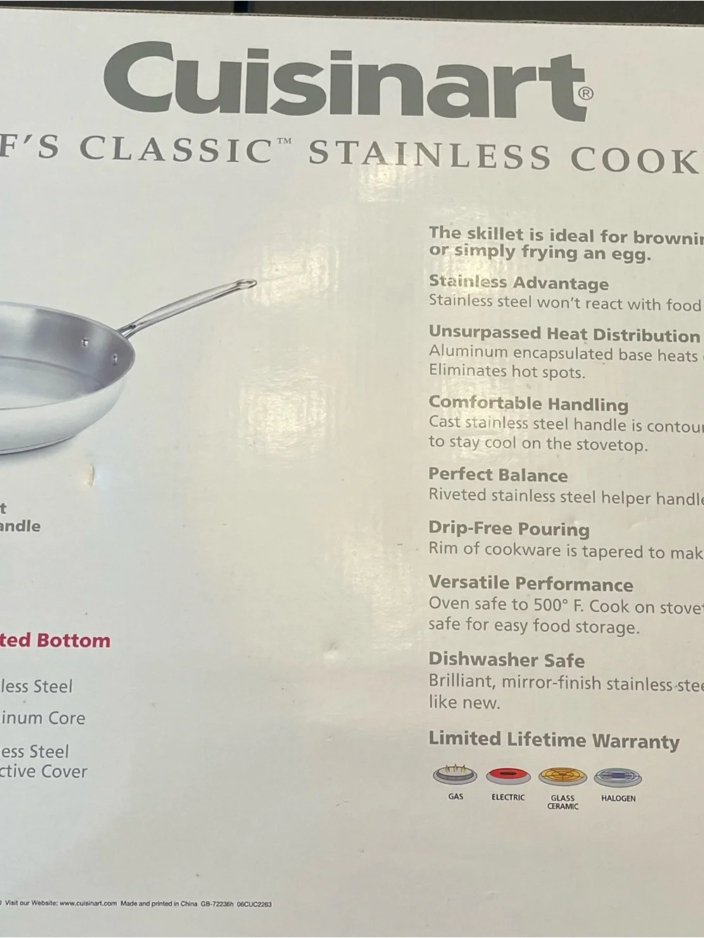 Cuisinart Stainless Fry Pan - 14”